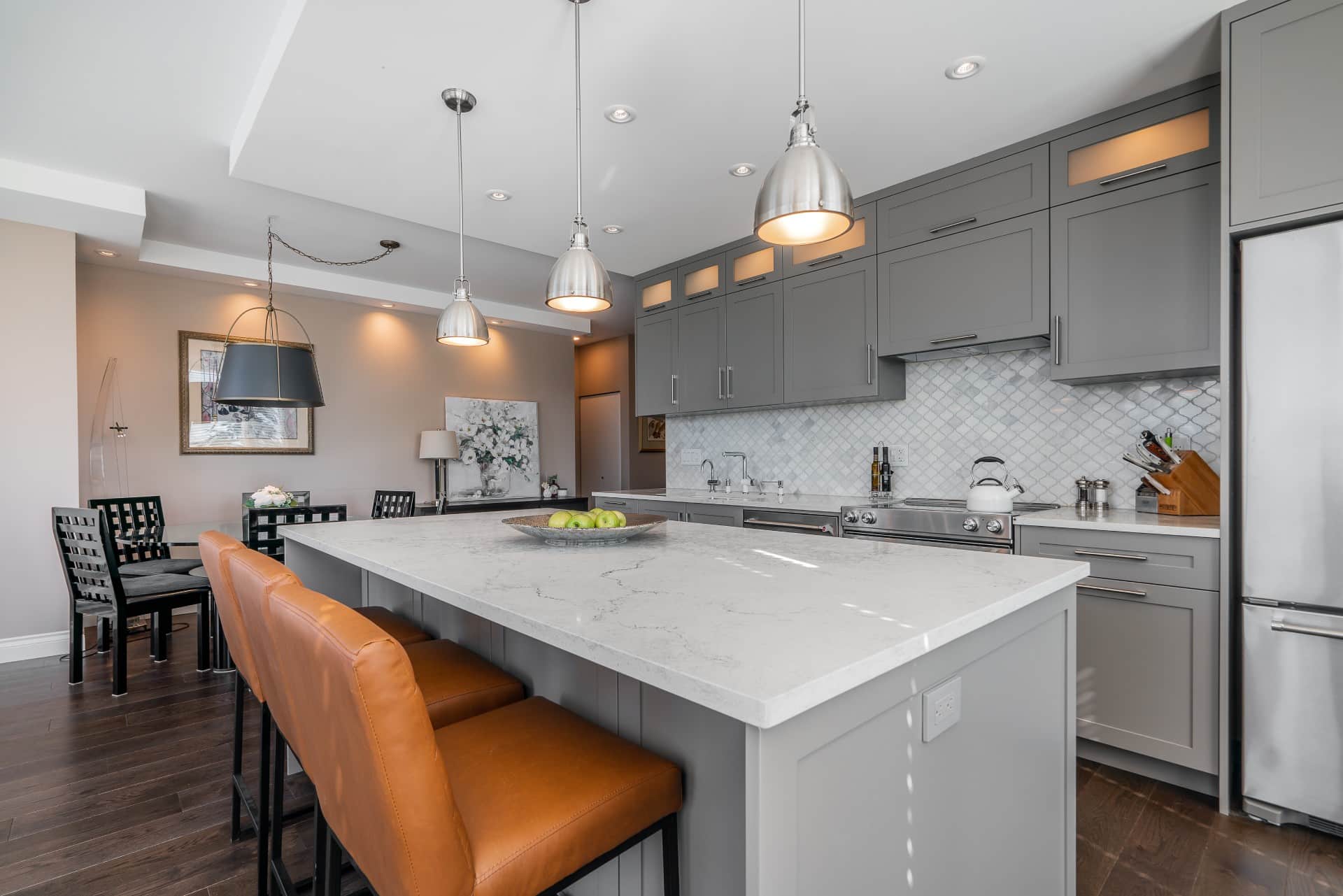 Comptoir à Montréal Caesarstone quartz