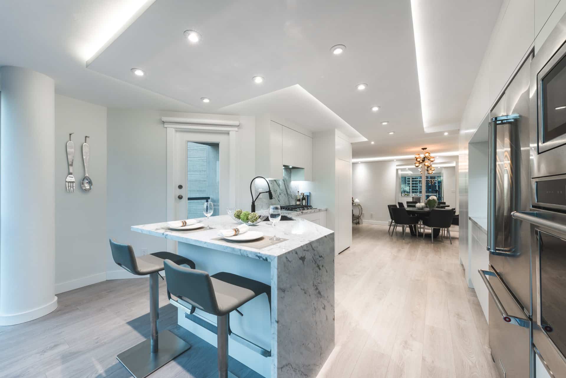 Rénovation à Montréal cuisine maison moderne