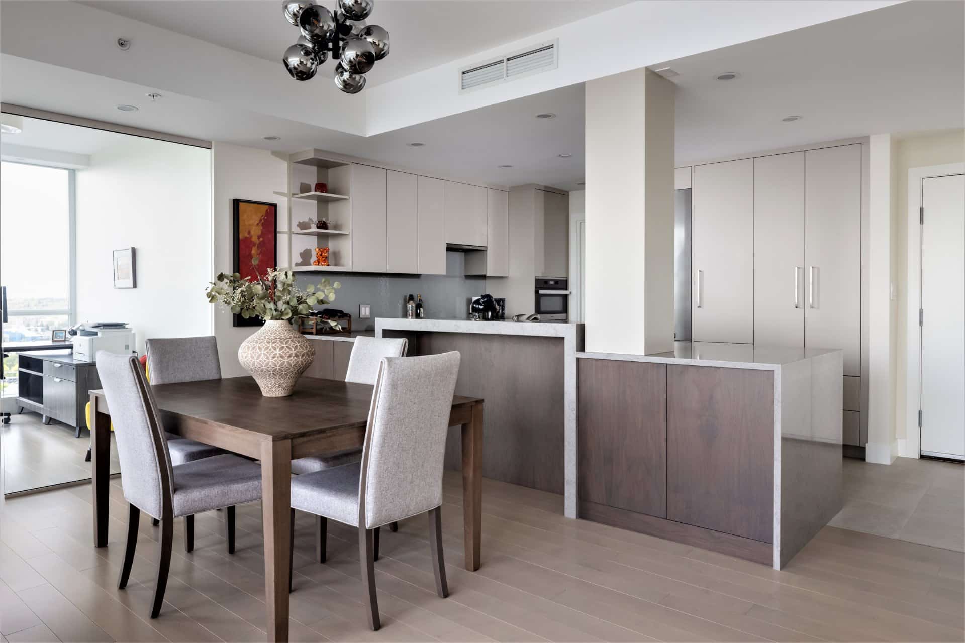 Rénovation à Montréal cuisine design intérieur moderne