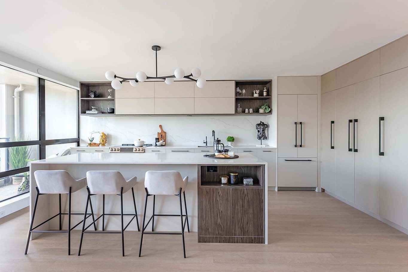 Grand îlot de cuisine